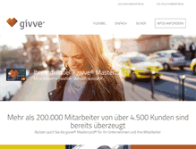 Tablet Screenshot of givve.com